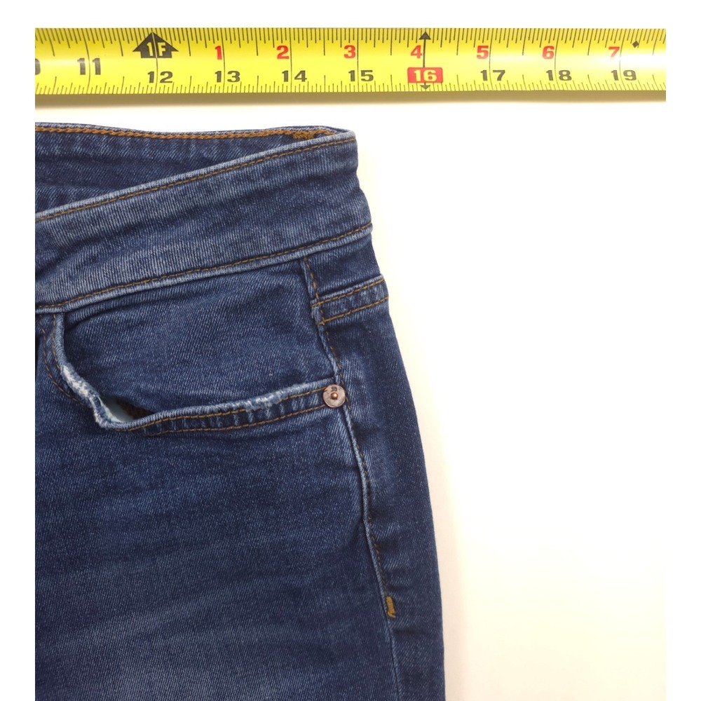 Joe's Jeans Women Skinny Ankle Jeans Size 29 Blue Dark Wash Distressed - Picture 8 of 10